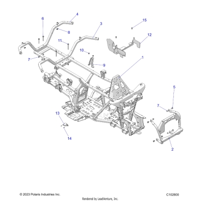 CHASSIS, FRAME - A25SDZ57AP (C102600)
