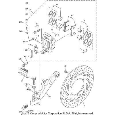 Rear Brake Caliper