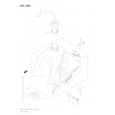 FUEL TANK (MODEL K5)