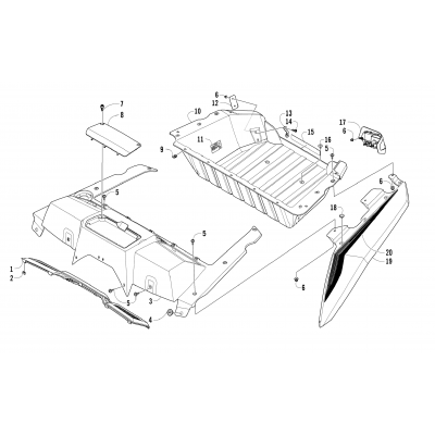 CARGO BOX AND TAILLIGHT ASSEMBLY