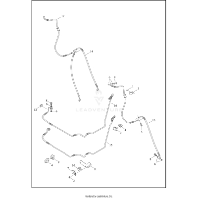 BRAKE LINES, FRONT - ABS