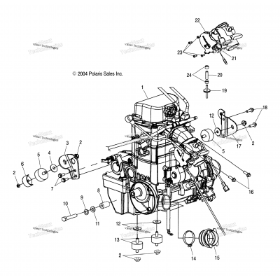 Engine Mounting A05mh76ac/At/Au/Aw