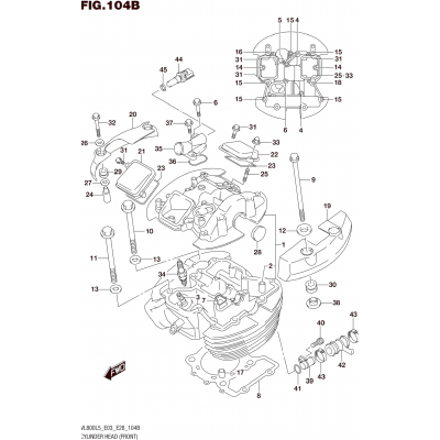 CYLINDER HEAD (FRONT) (VL800L5 E33)