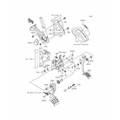 Brake Pedal/Throttle Lever