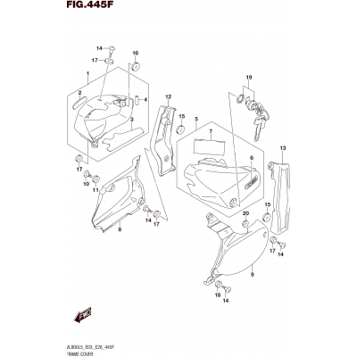 FRAME COVER (VL800BL5 E28)