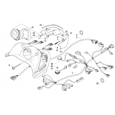 HEADLIGHT, INSTRUMENTS, AND WIRING ASSEMBLIES