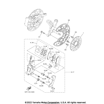 FRONT BRAKE CALIPER