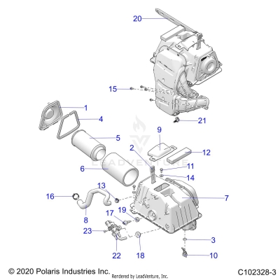 ENGINE, AIR INTAKE - A20SVA85A3 (C102328-3)