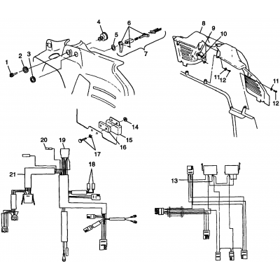 Console & Wire Harness 600 Xcr