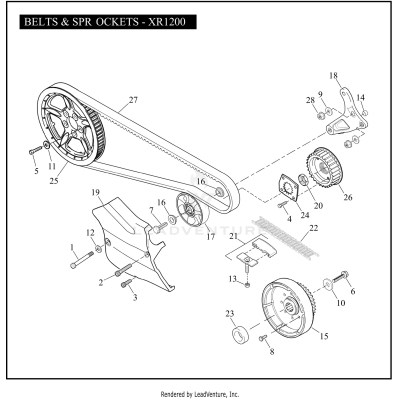 BELTS & SPROCKETS - XR1200