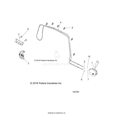 DRIVE TRAIN, SHIFT LEVER - A17HAA15N7 (100785)