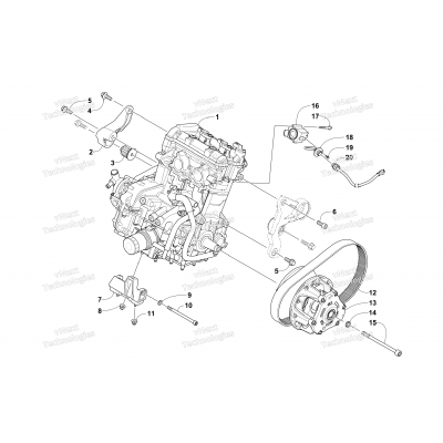 ENGINE AND RELATED PARTS