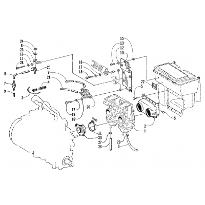 CARBURETOR AND FUEL PUMP ASSEMBLY