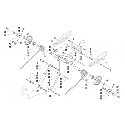 REAR SUSPENSION REAR ARM ASSEMBLY