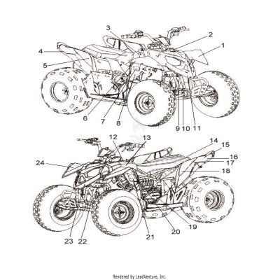 BODY, DECALS - A25YKA11N1/N5 (A00071)