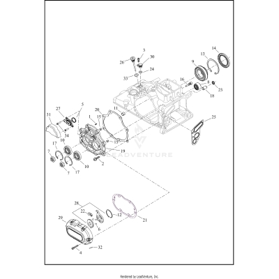 TRANSMISSION BEARINGS AND COVERS