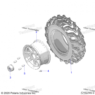 Wheels, Front Tire A23s6e57fk