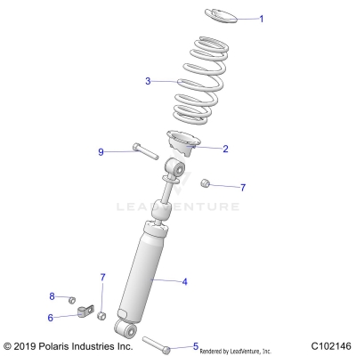 SUSPENSION, FRONT SHOCK - A20SHE57FP/S57CP/FP/CU/EP (C102146)