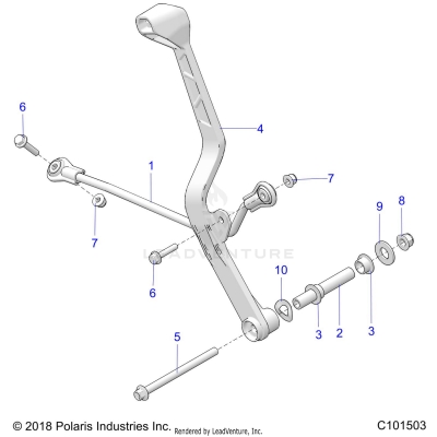 DRIVE TRAIN, GEAR SELECTOR - A25SVE95PG (C101503)