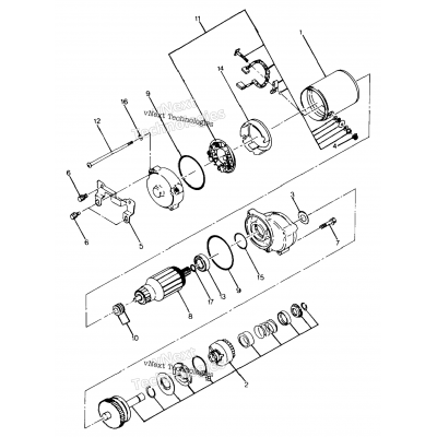 Starting Motor Assembly Updated 5/90
