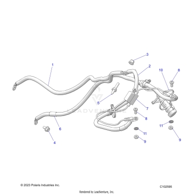 ELECTRICAL, BATTERY CABLE - A25SLE95CF/FF/EF (C102595)