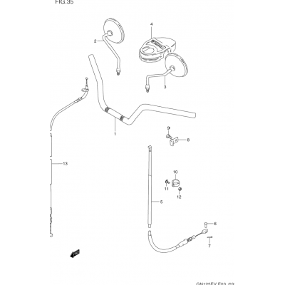 HANDLEBAR - FRONT CABLE