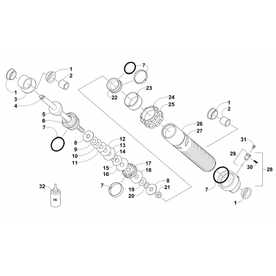 FRONT SUSPENSION SHOCK ABSORBER