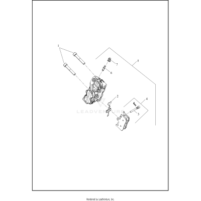BRAKE CALIPER, FRONT