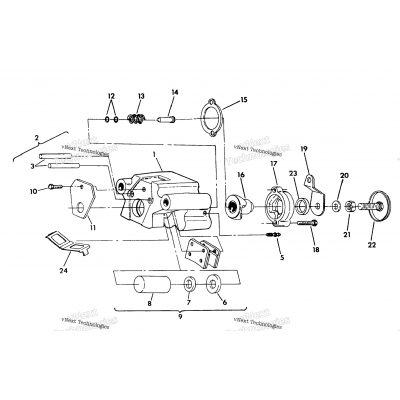 Rear Brake Assembly 350 4X4 Update