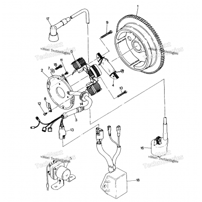 Magneto Assembly 250 2X4