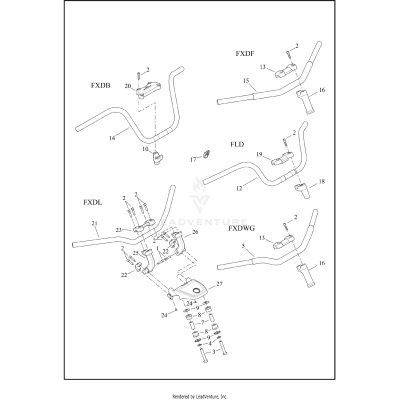 HANDLEBAR - FLD, FXDB, FXDF, FXDWG & FXDL