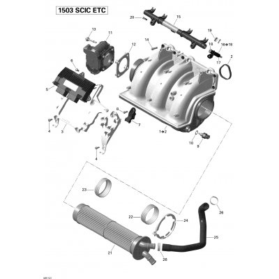 Air Intake Manifold And Throttle Body Sea-Doo