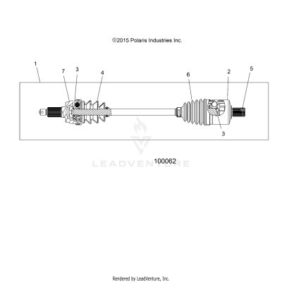 DRIVE TRAIN, DRIVE SHAFT, FRONT - A17SXM95AM [100062]