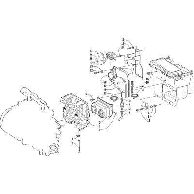 CARBURETOR AND FUEL PUMP ASSEMBLY