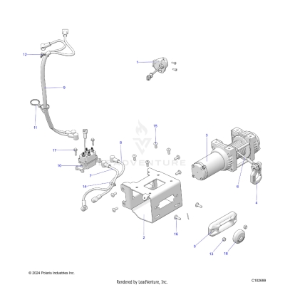 CHASSIS, WINCH - A25SKE57CK/EK (C102699)
