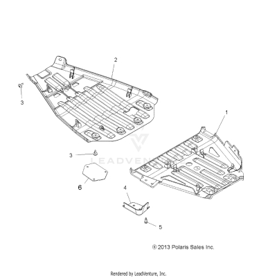 BODY, SKID PLATES - A19SXN85A8 [49ATVSKIDPLATE14SP550]