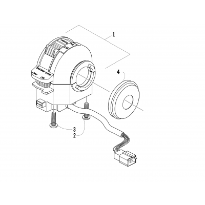 CONTROL SWITCH HOUSING ASSEMBLY