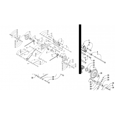 REAR SUSPENSION REAR ARM ASSEMBLY