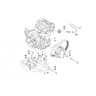 ENGINE AND RELATED PARTS