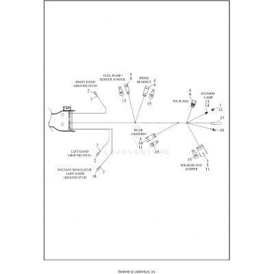 WIRING HARNESS, MAIN - FLHTCUTG (5 OF 9)