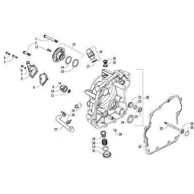 CRANKCASE COVER ASSEMBLY