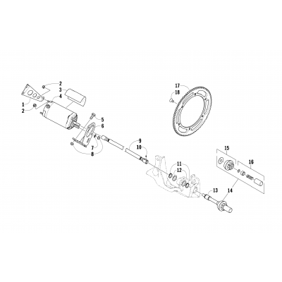 FLEX-DRIVE STARTER MOTOR ASSEMBLY