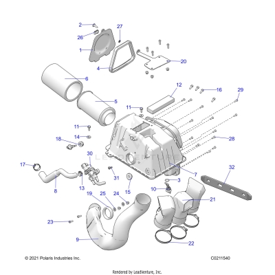ENGINE, AIR INTAKE - A25SXM95AL (C0211540)