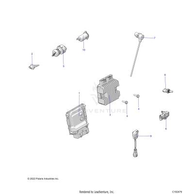 ELECTRICAL, SWITCHES, SENSORS, ECU and CONTROL MODULES - A25SXM95AL (C102479)