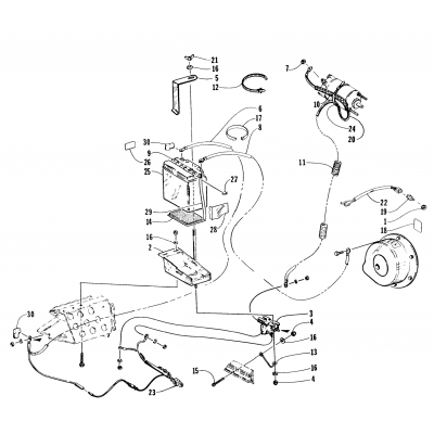 ELECTRIC START - BATTERY ASSEMBLY