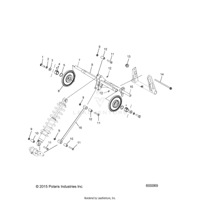 SUSPENSION, TORQUE ARM, REAR - S19EGK8PS ALL OPTIONS (600069)