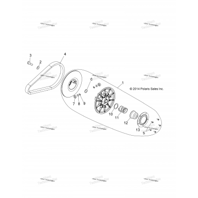 Drive Train, Secondary Clutch A16daa57a5/A7/L2