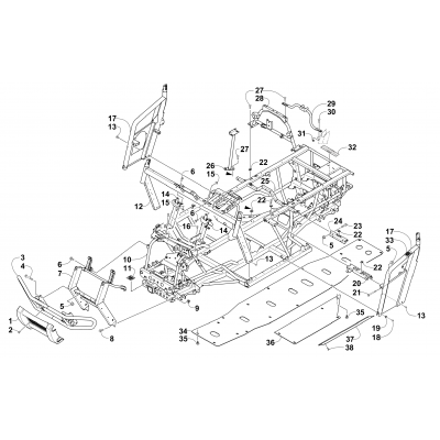 FRAME AND RELATED PARTS