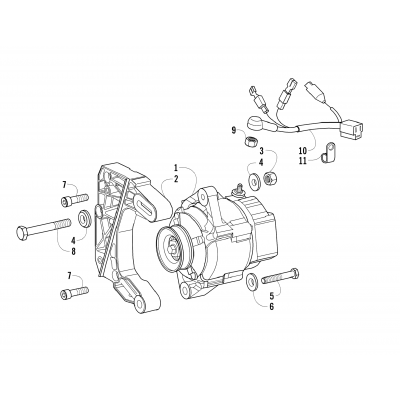 EXTERNAL ALTERNATOR ASSEMBLY