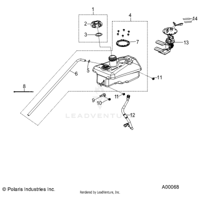 BODY, FUEL TANK ASM. - A25YKA11N1/N5 (A00068)
